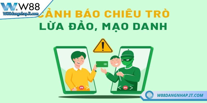 Cảnh báo link giả mạo W88 lừa đảo: Những điều cần biết Lưu ý truy cập đúng trang khi cá cược để tránh bị lừa đảo