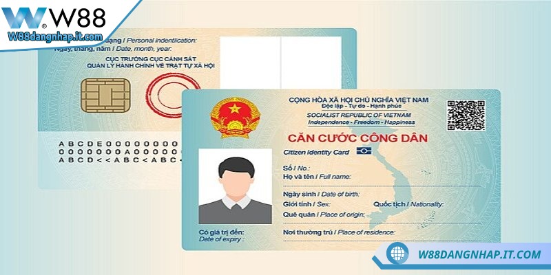 Cập nhật thông tin cá nhân mới nhất W88 cực đơn giản Các loại giấy tờ để xác minh danh tính